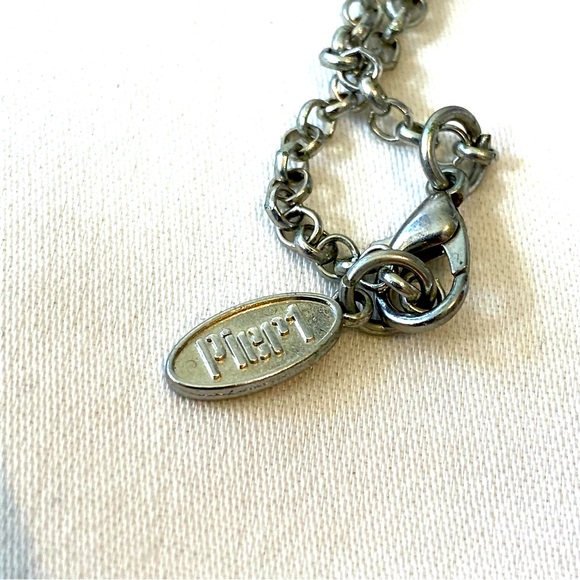 Pier 1 Imports Crystal Skeleton Necklace Jointed Head Legs - Picture 3 of 8